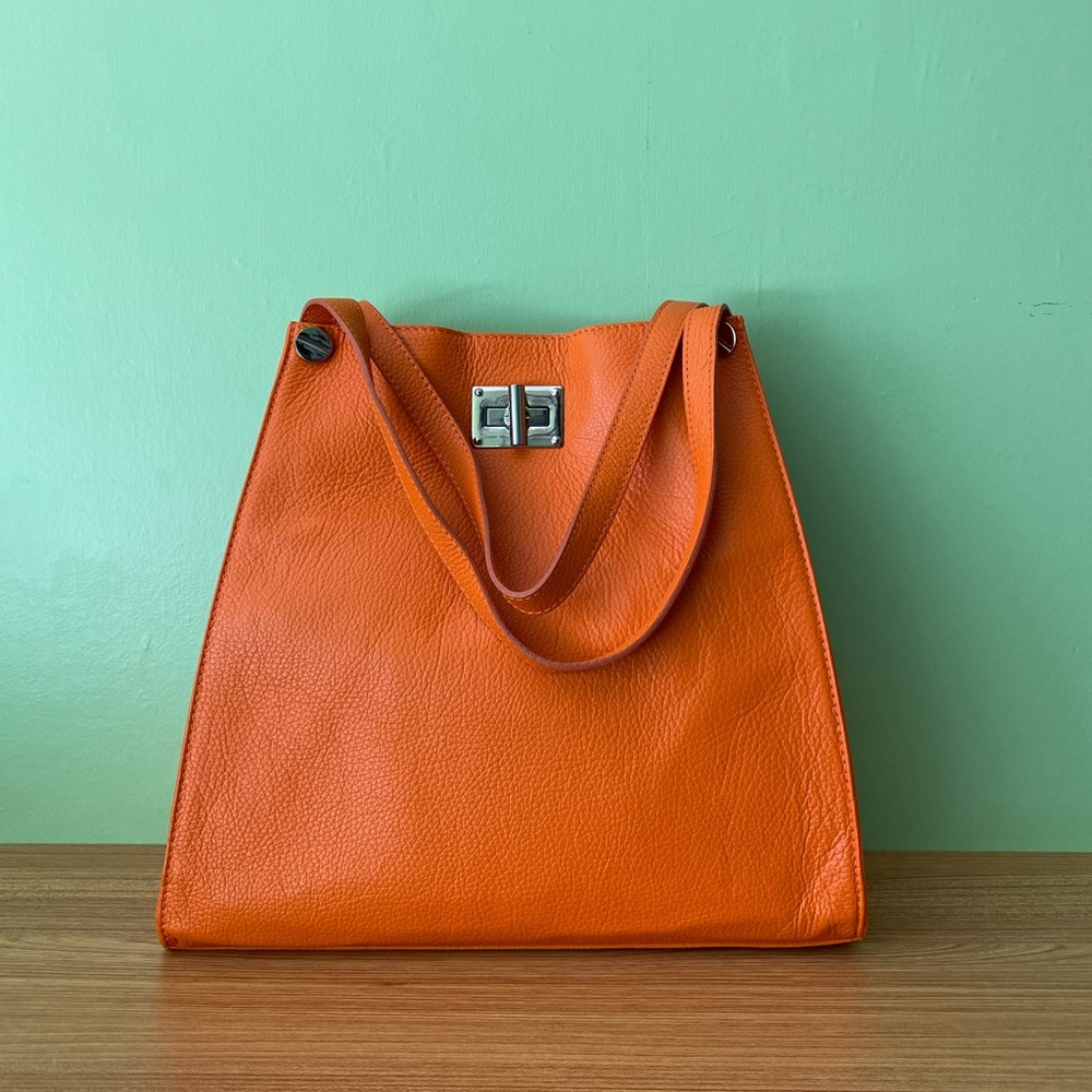 COPY - NEW Leather Bag with detachable pouch & strap